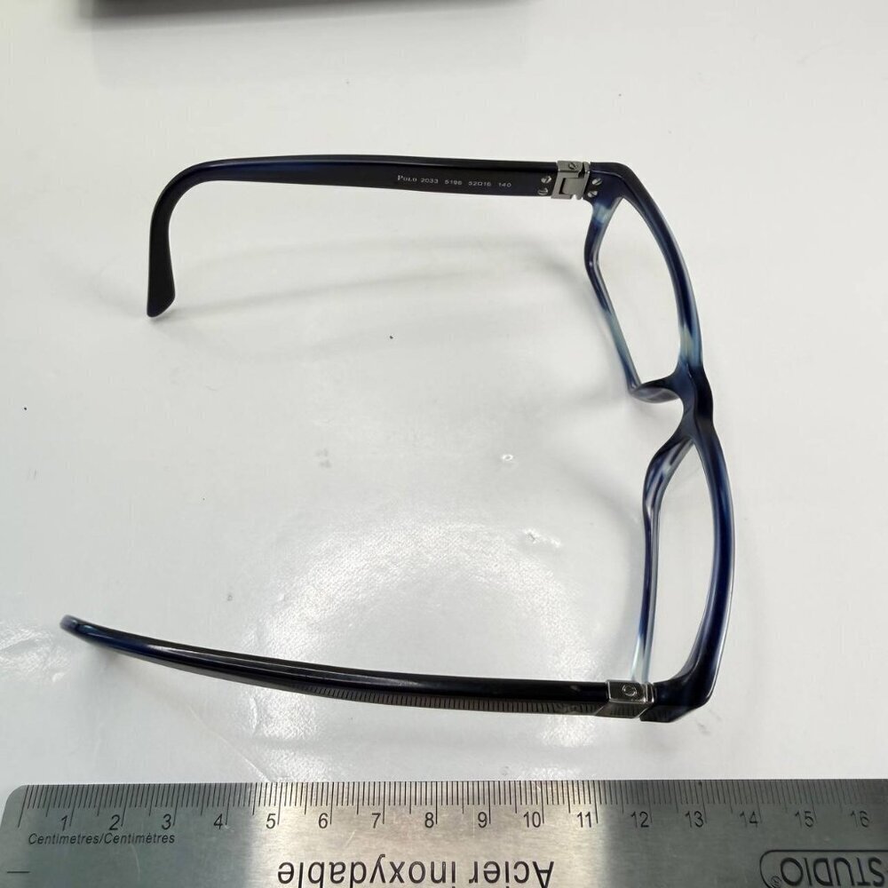 Polo Ralph Lauren – Model 2033 (Color 5196) Made in Italy | Classic Rectangular - Picture 8 of 12